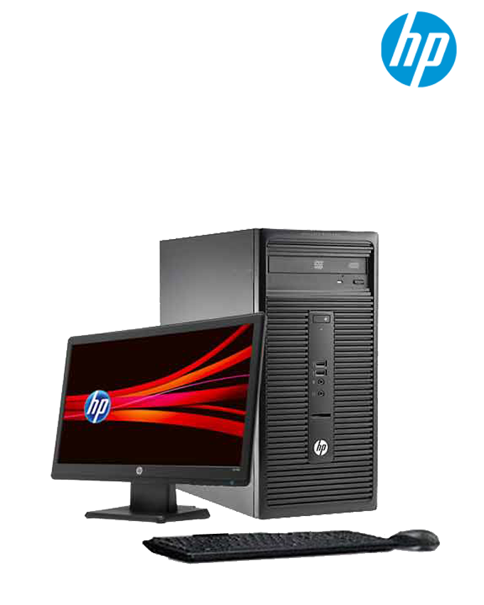HP Desktop 290 - Dual Core - 4GB - 500GB - KB - Mouse + LED Monitor 19